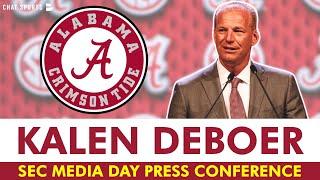 Kalen DeBoer SEC Media Day Press Conference: Talks Jalen Milroe, Alabama Recruiting, & Nick Saban