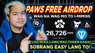 PAWS FREE AIRDROP sa Telegram same like DOGS!? | NEVER EVER MISS THIS!