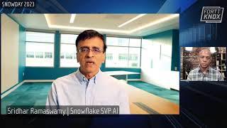 Snowflake SVP AI Sridhar Ramaswamy on AI Announcements from Snowday 2023