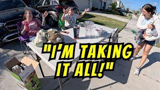 She FORCED Me To Buy EVERYTHING at this Garage Sale!