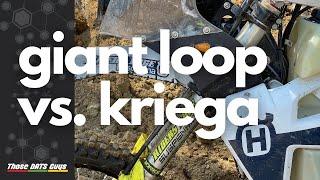 Dirt Biking Heavily Loaded (Giant Loop vs. Kriega Luggage)