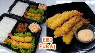 RESEP EBI FURAI LURUS, BESAR, & CRISPY ALA RESTO! IDE JUALAN NASI BENTO/BENTO BOX!