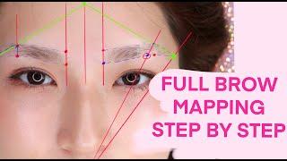 FULL BROW MAPPING TUTORIAL - STEP BY STEP