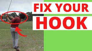 "Finish LOW and LEFT" With Your Arms to Stop Hooking the Golf Ball and Control the Clubface