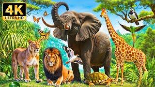 Colorful World of Wildlife 4K Explore The Majestic Animal Empire with Soothing Relaxing Music