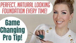GAME CHANGING FOUNDATION TIP! How To Achieve The Perfect Shade and Coverage For A Natural Look