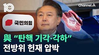 국민의힘 “탄핵 기각·각하” 전방위 헌재 압박 / 채널A / 뉴스TOP 10