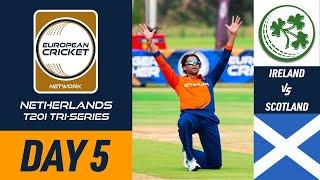  ECN Netherlands T20I Tri-Series, May 2024 | Day 5 | Ireland vs Scotland | 23 May 2024