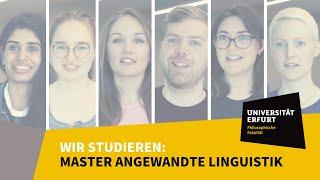 Wir studieren den Master-Studiengang Angewandte Linguistik an der Universität Erfurt