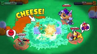 PAINT BRAWL CHEESE  10000 IQ TROLL NOOB TEAM  Brawl Stars 2024 Funny Moments, Wins, Fails ep.1495