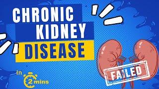 Chronic Kidney Disease | Causes and Clinical Manifestations - in 2 mins!