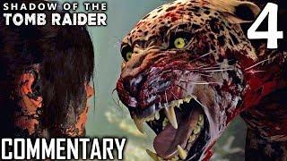 Shadow Of The Tomb Raider Walkthrough Part 4 - Jaguar Attack (PS4 Gameplay)