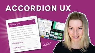 When & how to use accordion | UX design accordion best practice