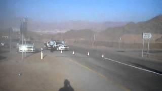 Police checkpoint north of eilat