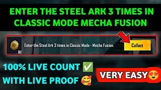 Enter the Steel Ark 3 Times in classic mode Mecha Fusion