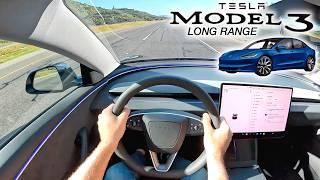 The 2024 Tesla Model 3 (Highland) Long Range is Bad News for EV Rivals (POV Drive Review)