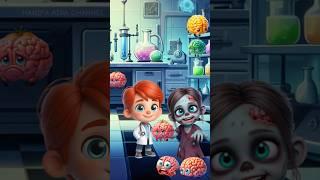 BRAINS SO YUMMY ‼️#comedy #shorts #funny #zombie #cartoon