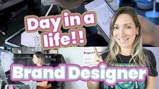 Day in a life as a brand designer | Work from home | Entrepreneur life