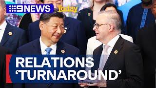 China-Australian relations at ‘turnaround’ after Albanese met with Xi Jinping | 9 News Australia