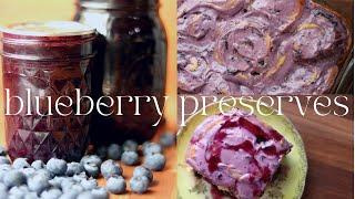 Blueberry Preserves for the Homestead Pantry | Blueberry Lemon Rolls