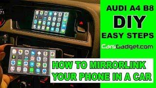 How to MirrorLink Smartphone in Car with CarsGadget Mirabox [Installation in Audi A4] (2019)