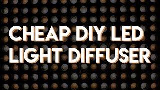 How to make a cheap light diffuser - DIY