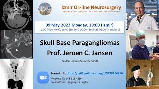 İON 236. lecture, Jansen: Skull Base Paragangliomas 09.05.22