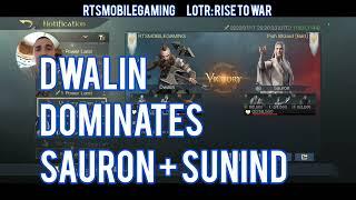 Dwalin dominated Sunind and Sauron in 1 strike! LOTR Rise to War