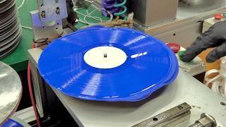 How to Mass Produce Vinyl Records. LP Record Manufacturing Factory