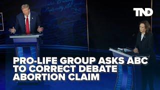 Pro-life group demands ABC to correct debate abortion claim made by moderator