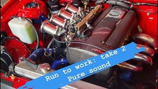 Run to work pure sound AE86 twin cam 7age 20 valve