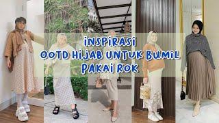 INSPIRASI OOTD HIJAB UNTUK BUMIL DENGAN ROK KEREN