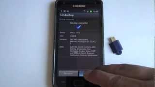 Samsung Galaxy backup from sms, videos, contacts, pictures etc. with Safe Backup on SD Card