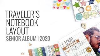 Traveler's Notebook Layout 2020 | Freckled Fawn March Kit