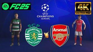 EA FC 25 - Sporting Lisboa vs Arsenal | UCL 24/25 [4K-60]