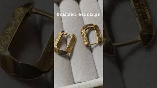 Branded earrings #golds #highendjewelry #investment #jewelry #earrings