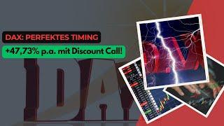 DAX: Perfektes Timing! +47,73% p.a. mit Discount Call!