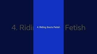 Types of Boot Fetish 4. Riding Boots Fetish