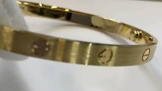 Cartier Love Bracelet Brushed Finish #18kgold #cartierlovebracelet