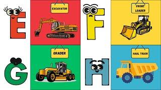 ABC Construction Vehicles Song | Learn Construction Machines A to Z | Educational Kids Song | #abcd