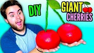 DIY GIANT GUMMY CHERRIES | Huge Edible Jelly Cherry Emoji | Jello Fruit Emojis