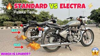 Bullet Standard bs4  vs Old Electra 350️Sound Comparision & Pataka Test  | @b4bullet