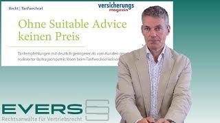 Ohne Suitable Advice keinen Preis | Urteilsbesprechung im Versicherungsmagazin | Jürgen Evers