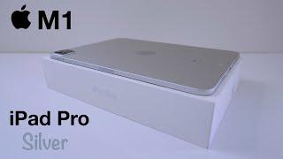 iPad Pro M1 Silver Unboxing with Magic Keyboard