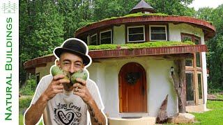 Permaculture Designer Builds Unique Straw Bale Home!