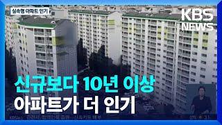 요즘 대세는 실속형!…10년 이상 된 아파트 인기 / KBS  2022.03.02.