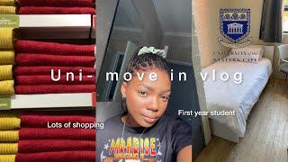 Uni move in vlog| move in to res with me + lots of shopping | UWC first year student