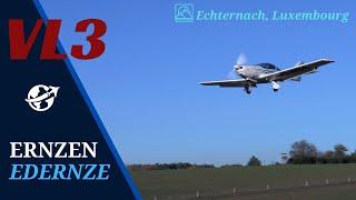 VL3 Evolution JMB Aircraft : flight to Ernzen - Echternach border Germany and Luxembourg