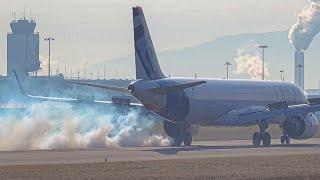 Airbus A321XLR | Airbus Industrie| Extreme Tire Explosion " That was not planned "