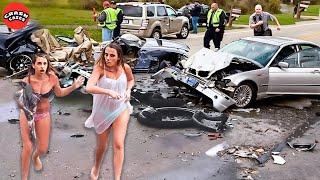 155 SHOCKING 2024: Idiots in Cars | Car Crashes & Insane Police Chases Seconds Before Disaster!